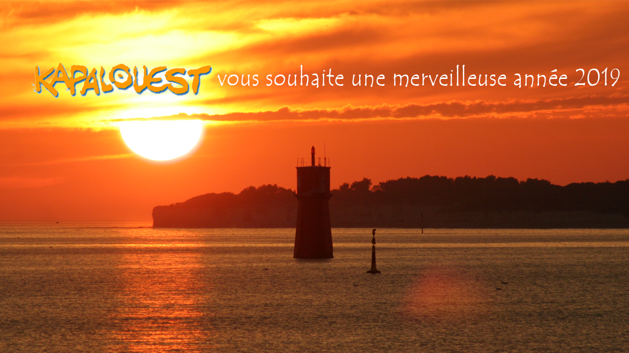 voeux coucher de soleil en mer kapalouest